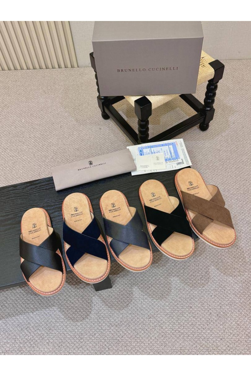 Brunеllо Сuсinеlli Замшевые шлёпанцы Crossover