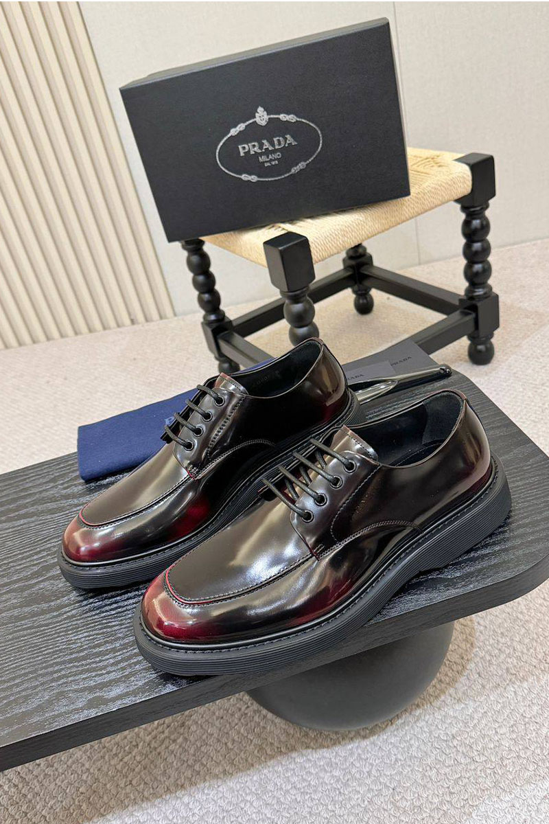 Prada Лакированные ботинки premium - Brown