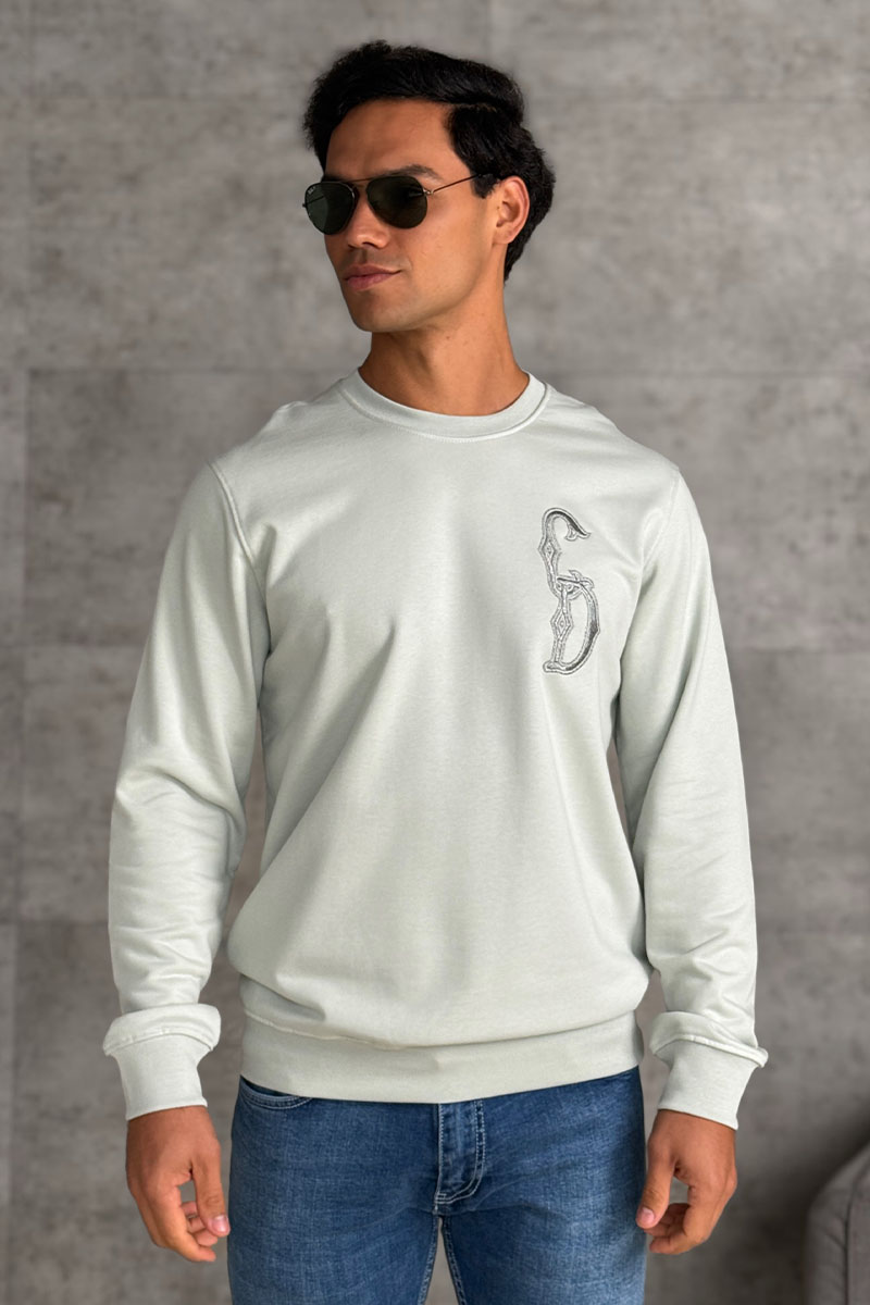 Dior Мужской серый свитшот CD Interlaced 