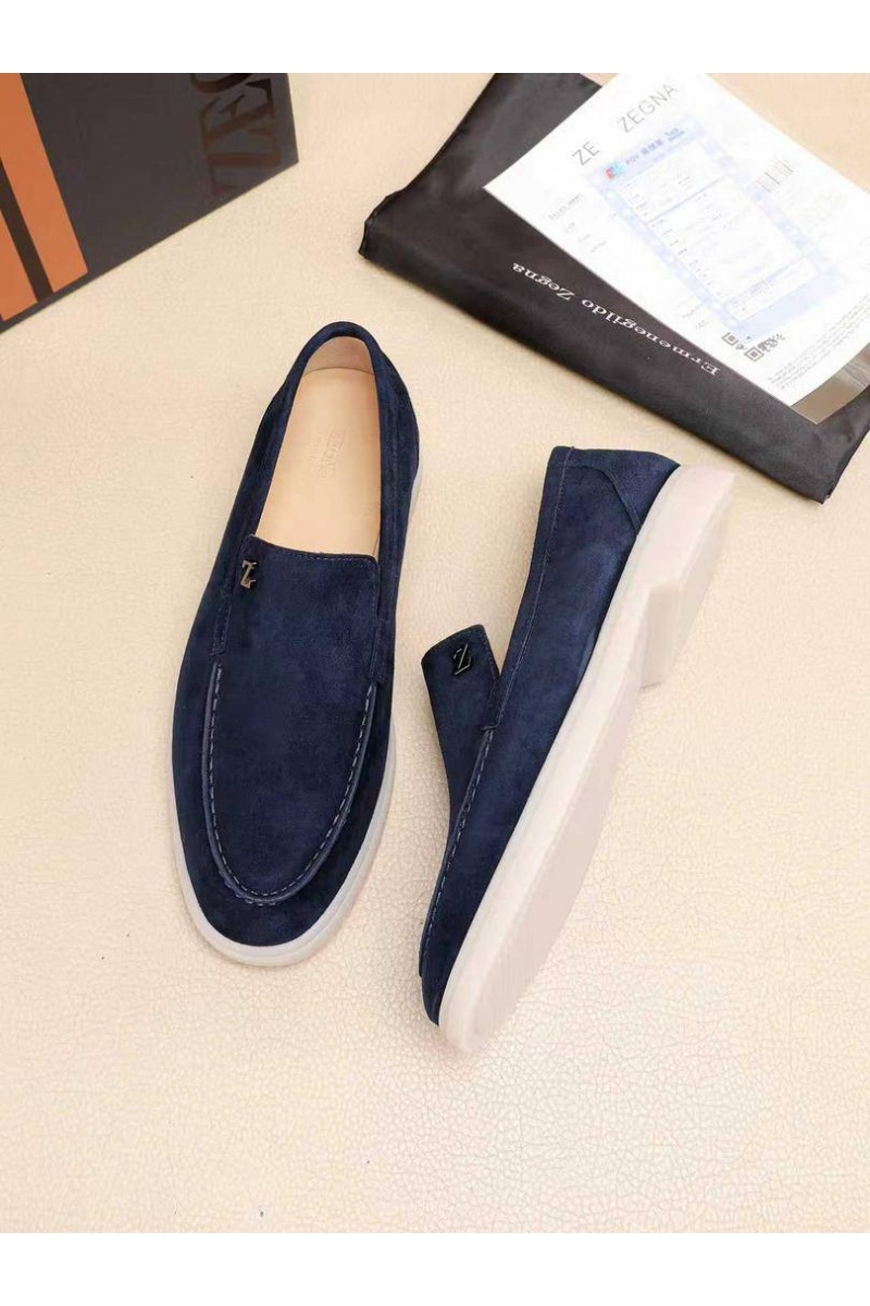Zegna Мужские замшевые лоферы