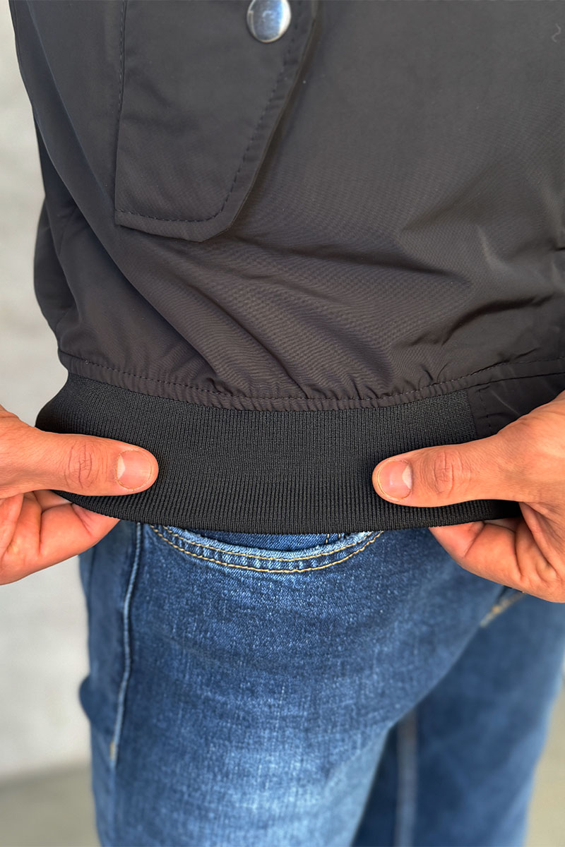 Palm Angels Мужской чёрный бомбер Bear logo-patch