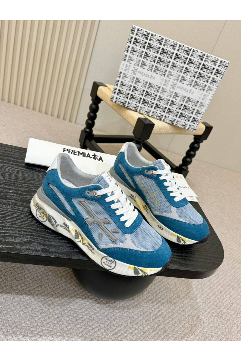Premiata Мужские кроссовки Moe Run - Blue