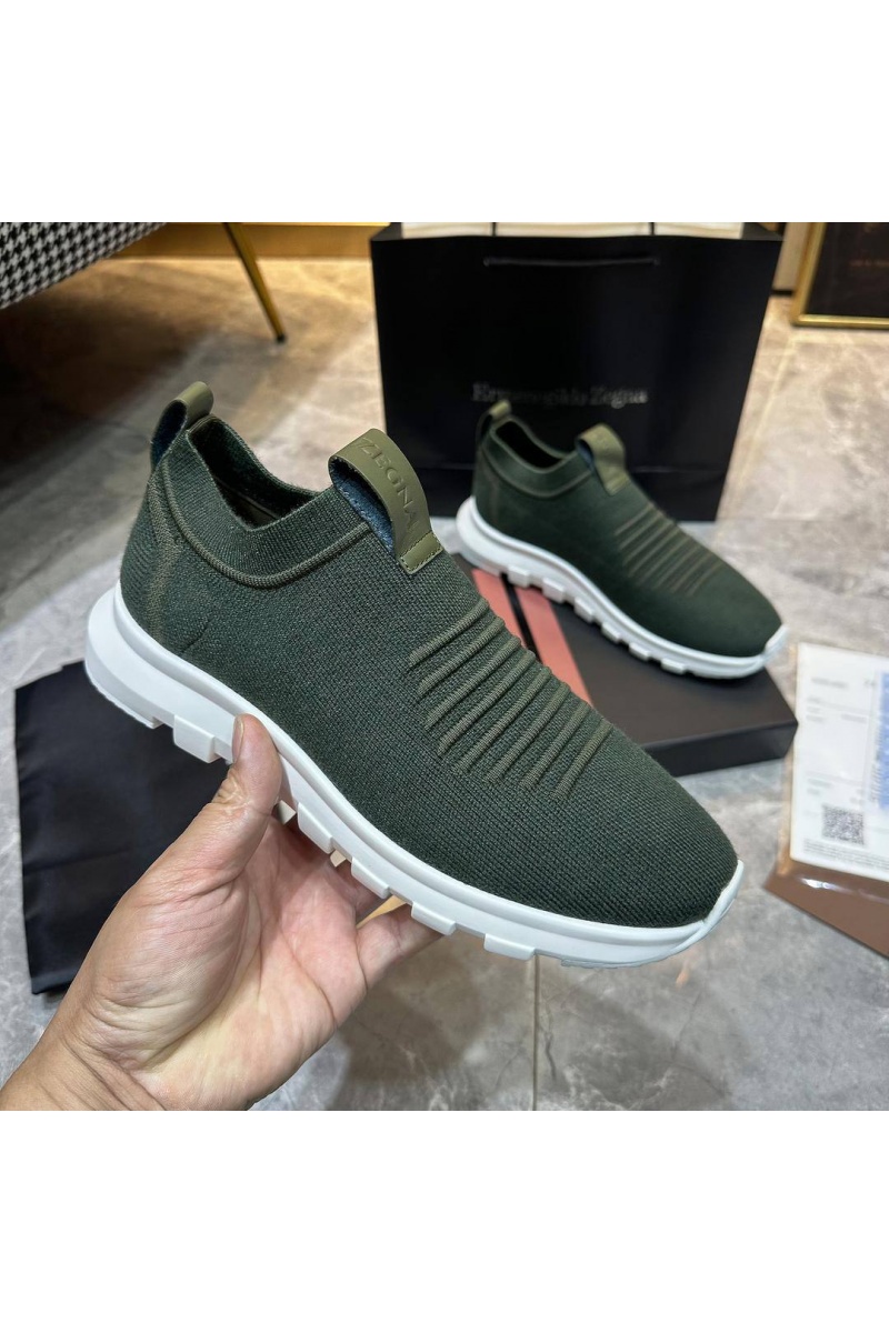 Zegna Мужские текстильные кроссовки