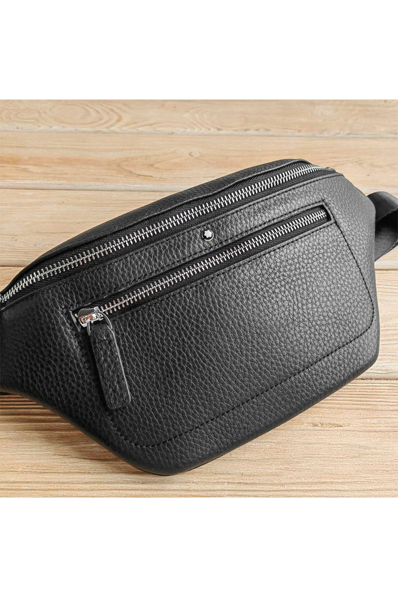 Montblanc Кожаная сумка на пояс 32x15 см
