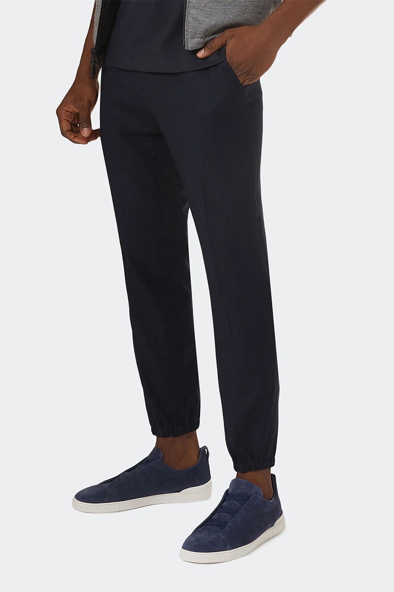 Zegna Замшевые кроссовки Triple Stitch low-top - Blue