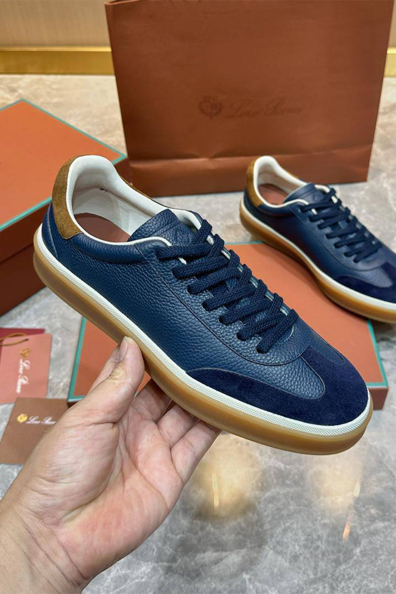 Loro Piana Мужские кроссовки Tennis Walk - Navy