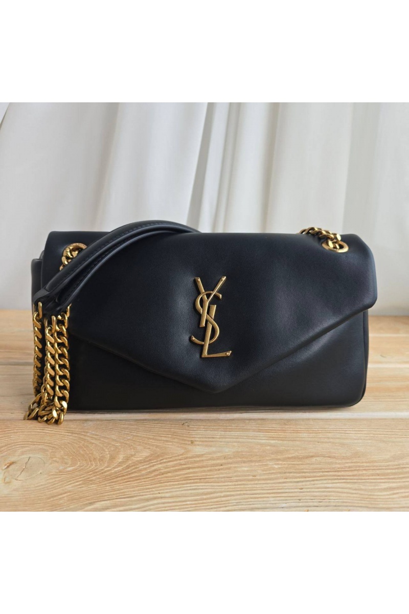 Yves Saint Laurent Кожаная сумка Calypso 24x11 см