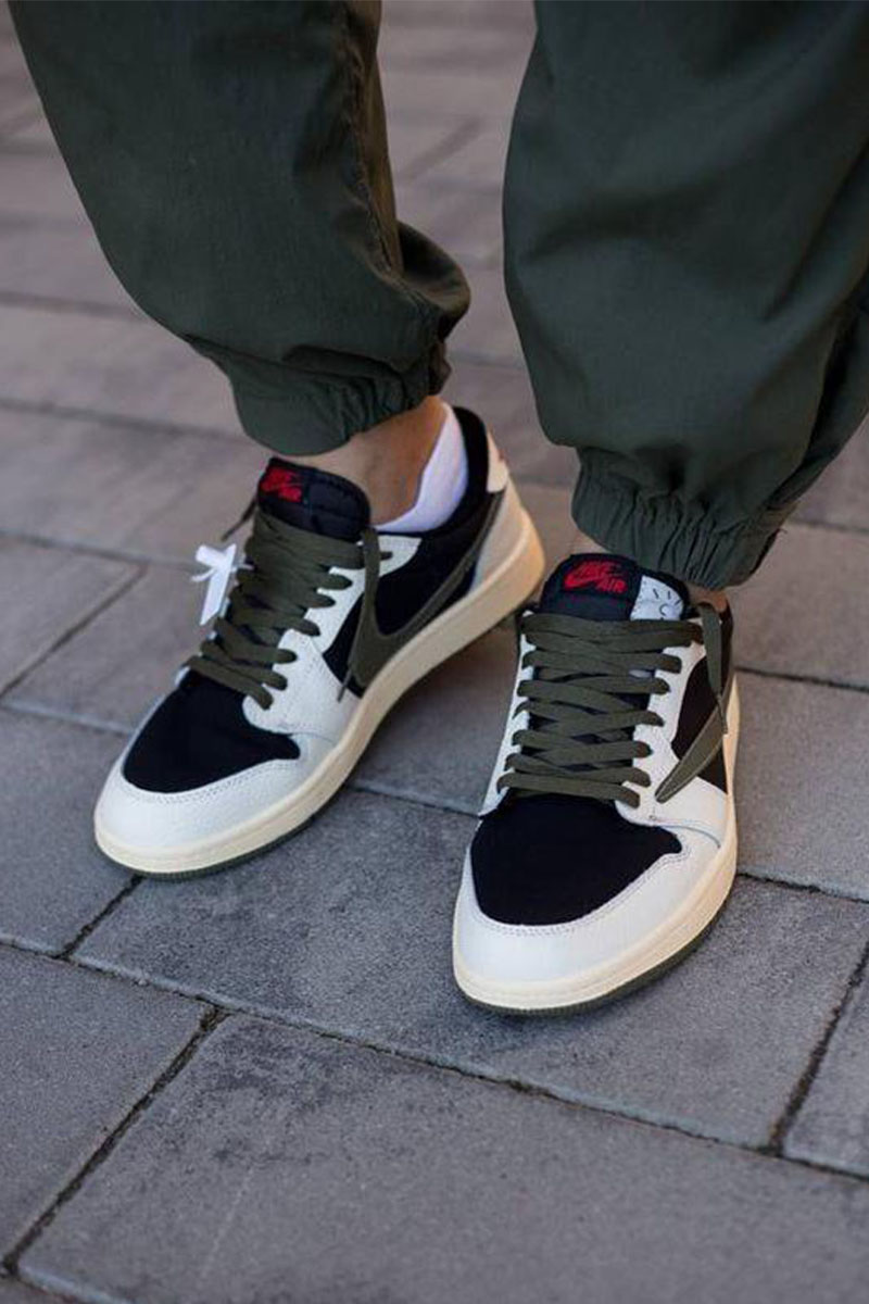 Nike Кроссовки Travis Scott x AJ1 Low OG "Olive" Premium
