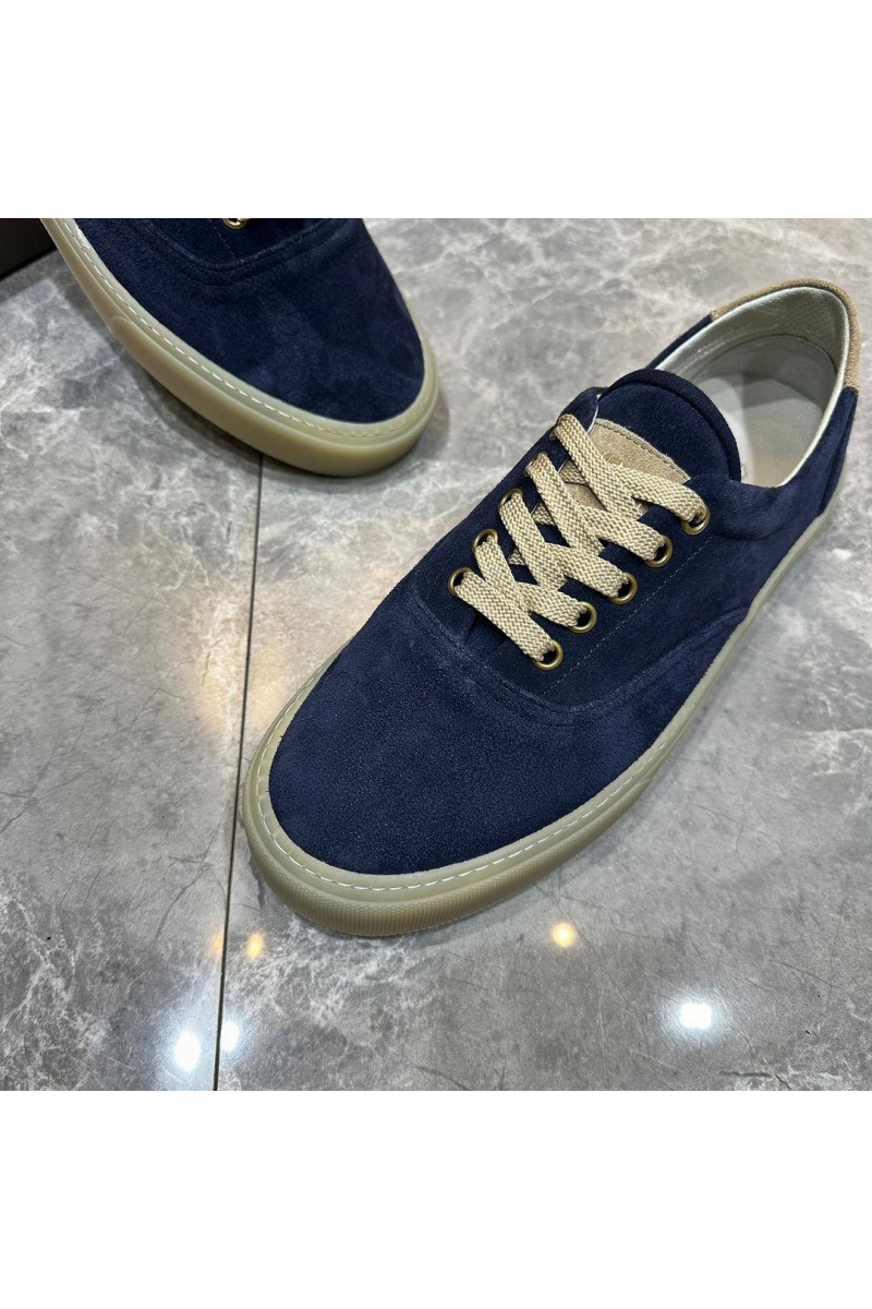 Brunеllо Сuсinеlli Замшевые кеды Sail low-top - Blue