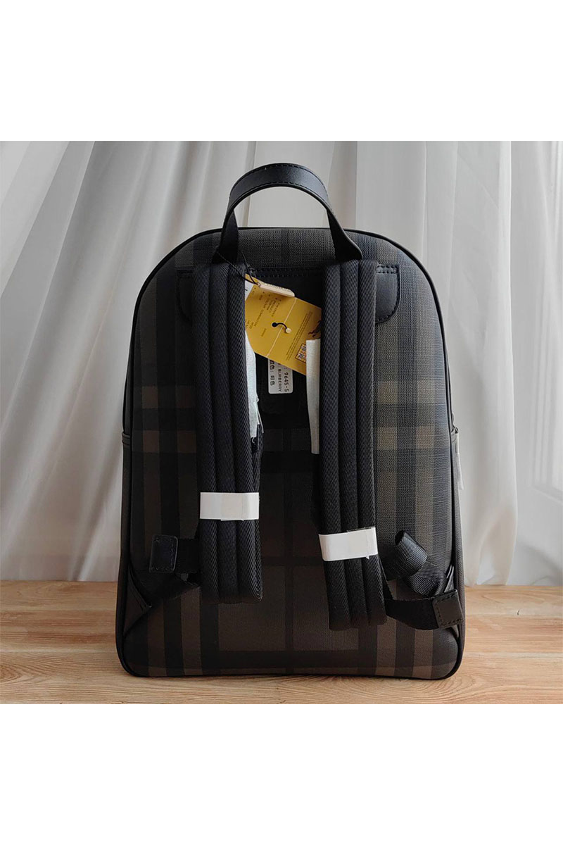 Burberry Кожаный рюкзак London Check 39х28x9 см