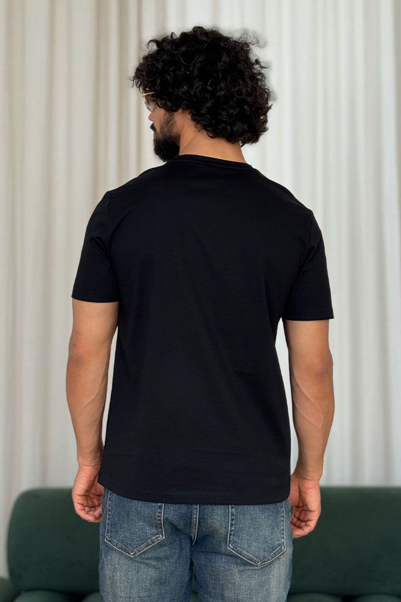 Versace Чёрная футболка Coupe Blason embroidered