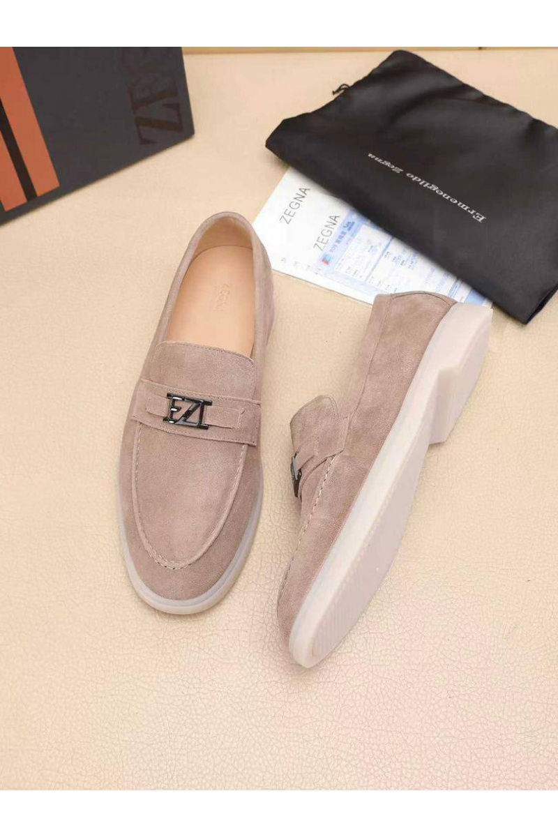 Zegna Мужские замшевые лоферы 
