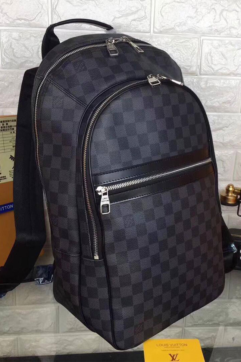 Lоuis Vuittоn Кожаный рюкзак Damier 28x45x18 см