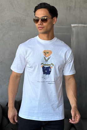 Мужская белая футболка "Bear"