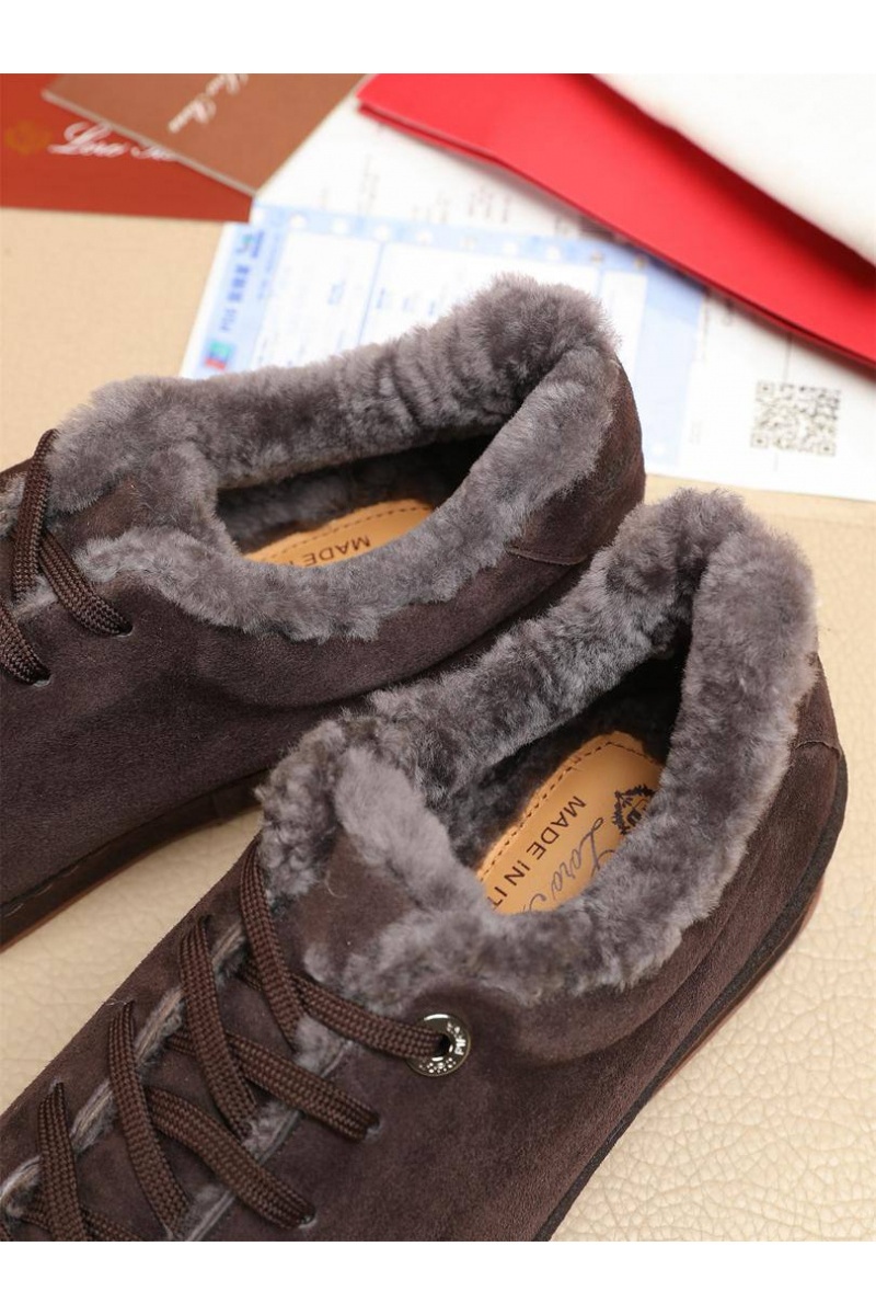 Loro Piana Зимние кроссовки с мехом 