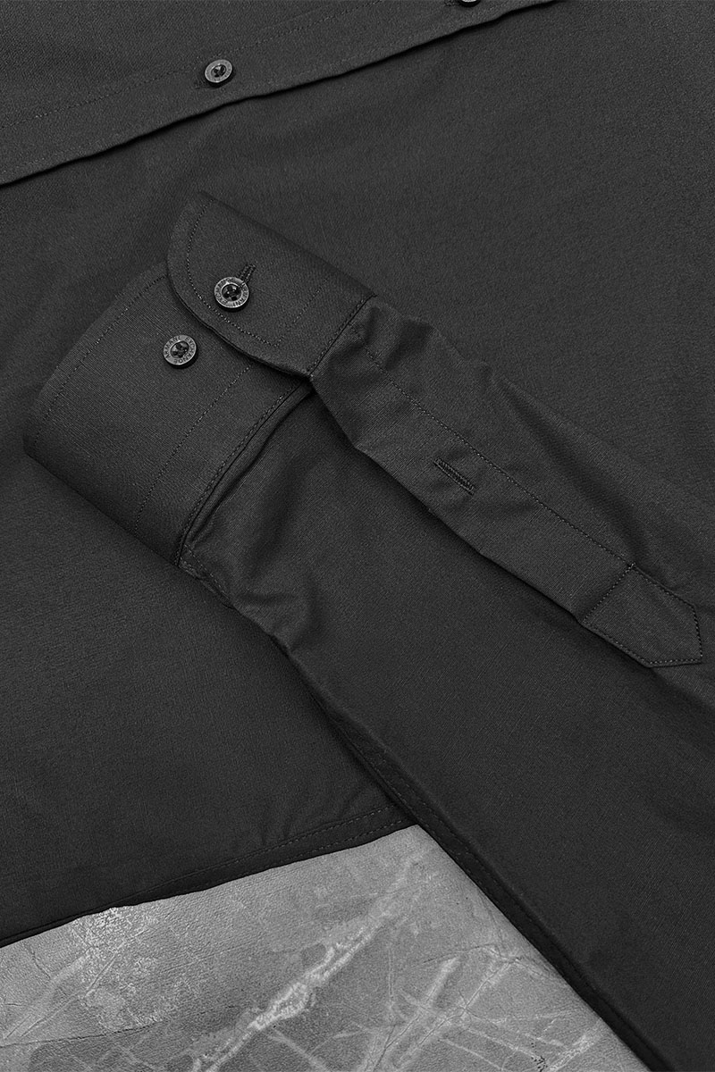 Emporio Armani EA7 Мужская чёрная рубашка 