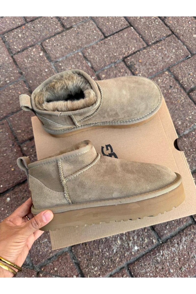 UGG Женские ботинки Classic Ultra Mini Platform - Beige