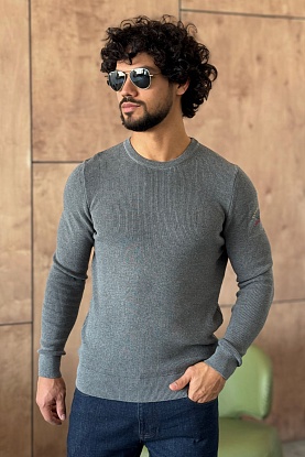 Мужской серый джемпер 