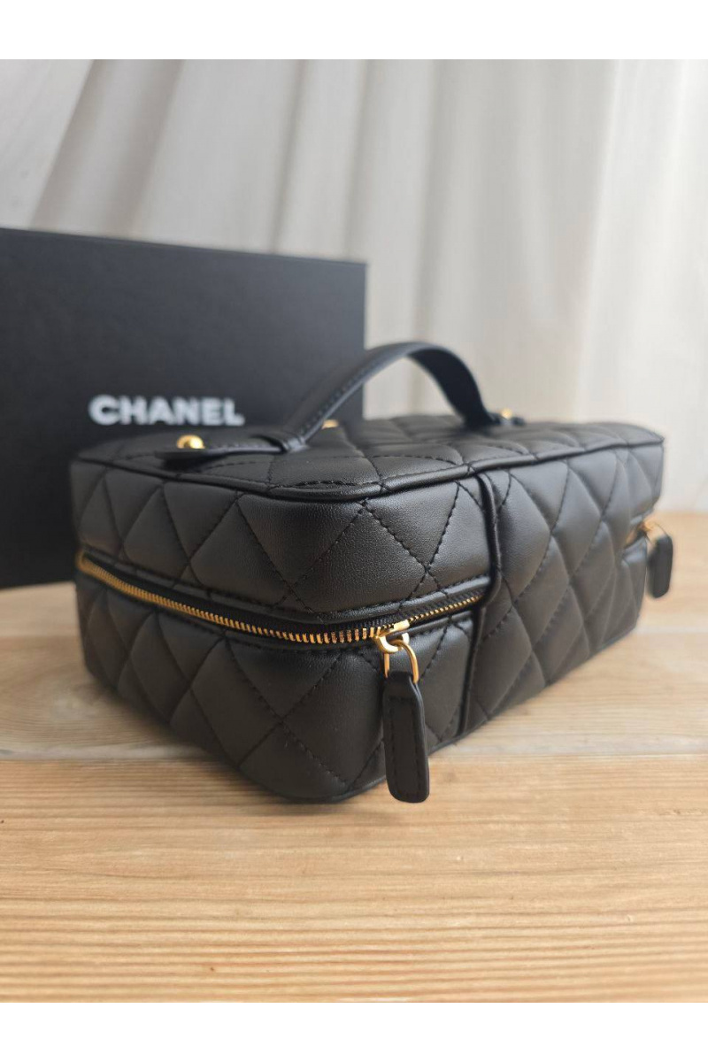 Chаnеl Кожаная косметичка 20x14 см