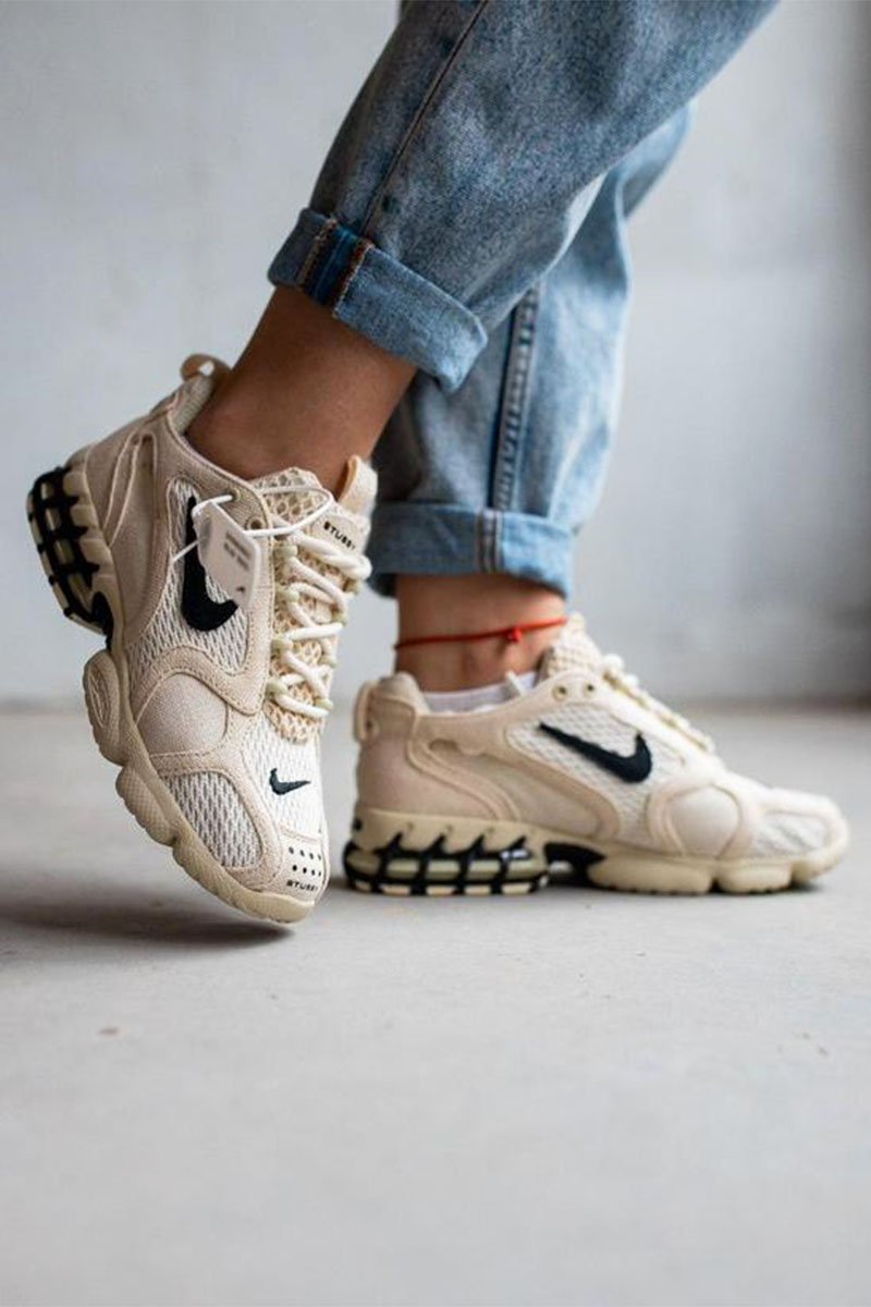 Nike Кроссовки Stussy x Zoom Spiridon Cage 2 Fossil