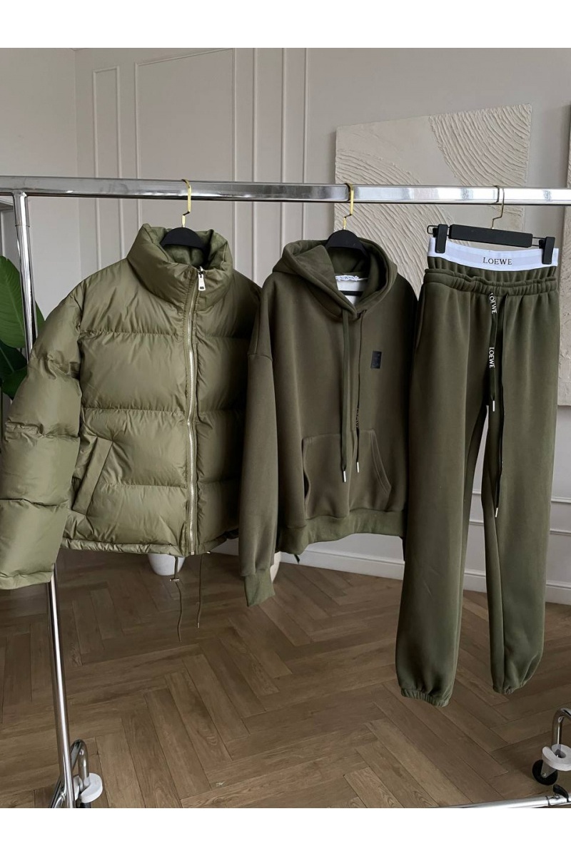 Loewe Женский костюм тройка на флисе Premium - Green
