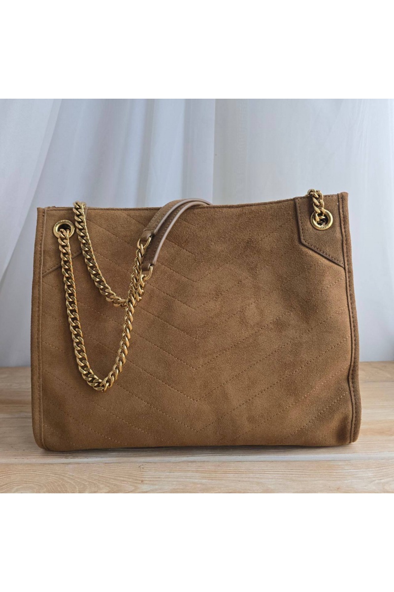 Yves Saint Laurent Замшевая сумка 32x25 см