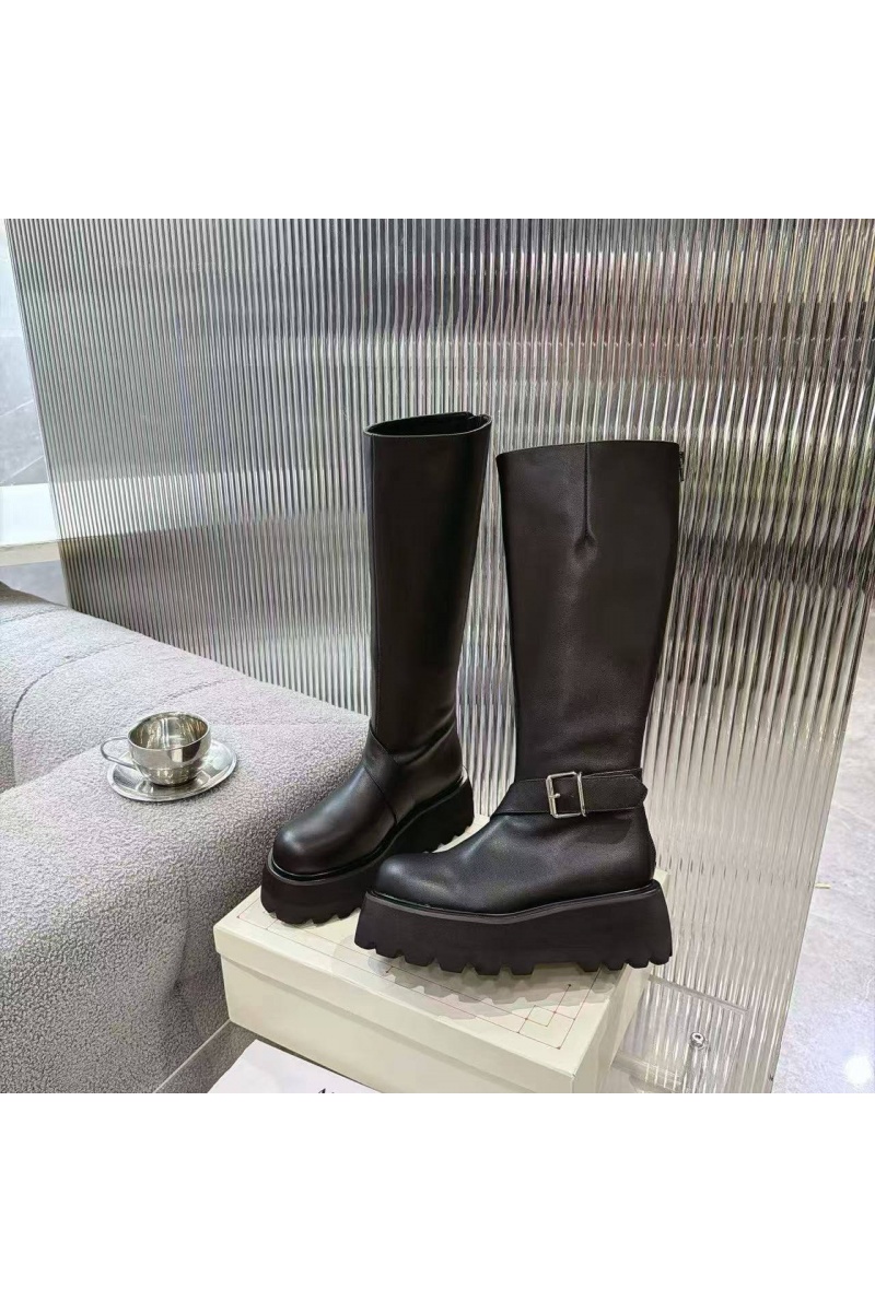 Alexander McQueen Женские кожаные сапоги 