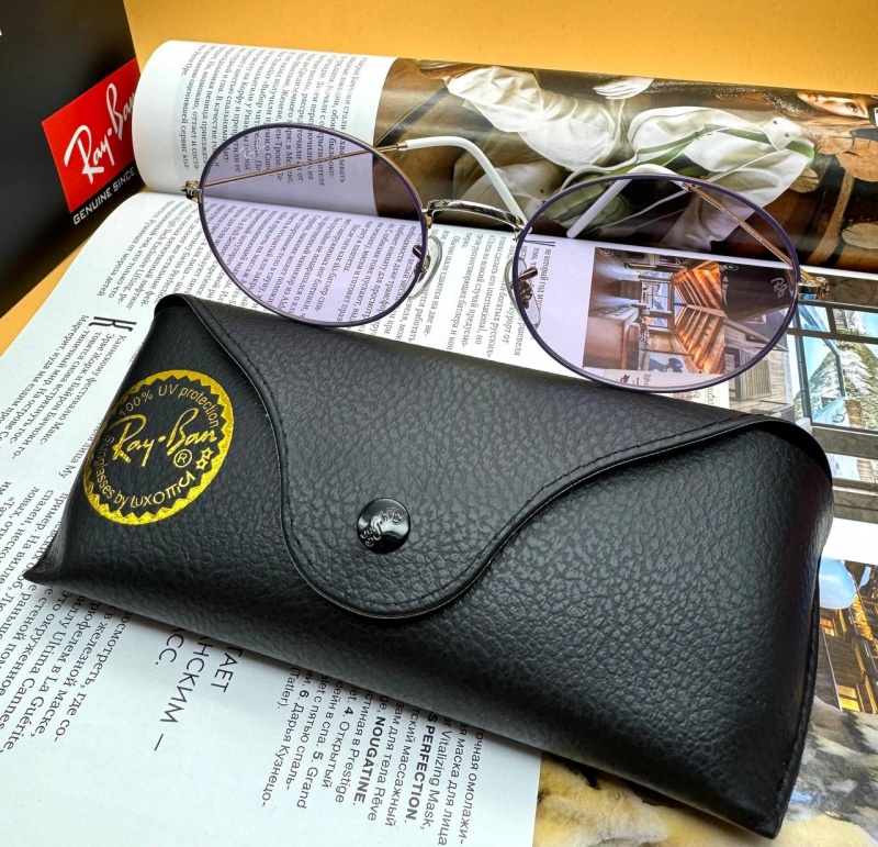 Ray-Ban Солнцезащитные очки Oval Metal - Purple