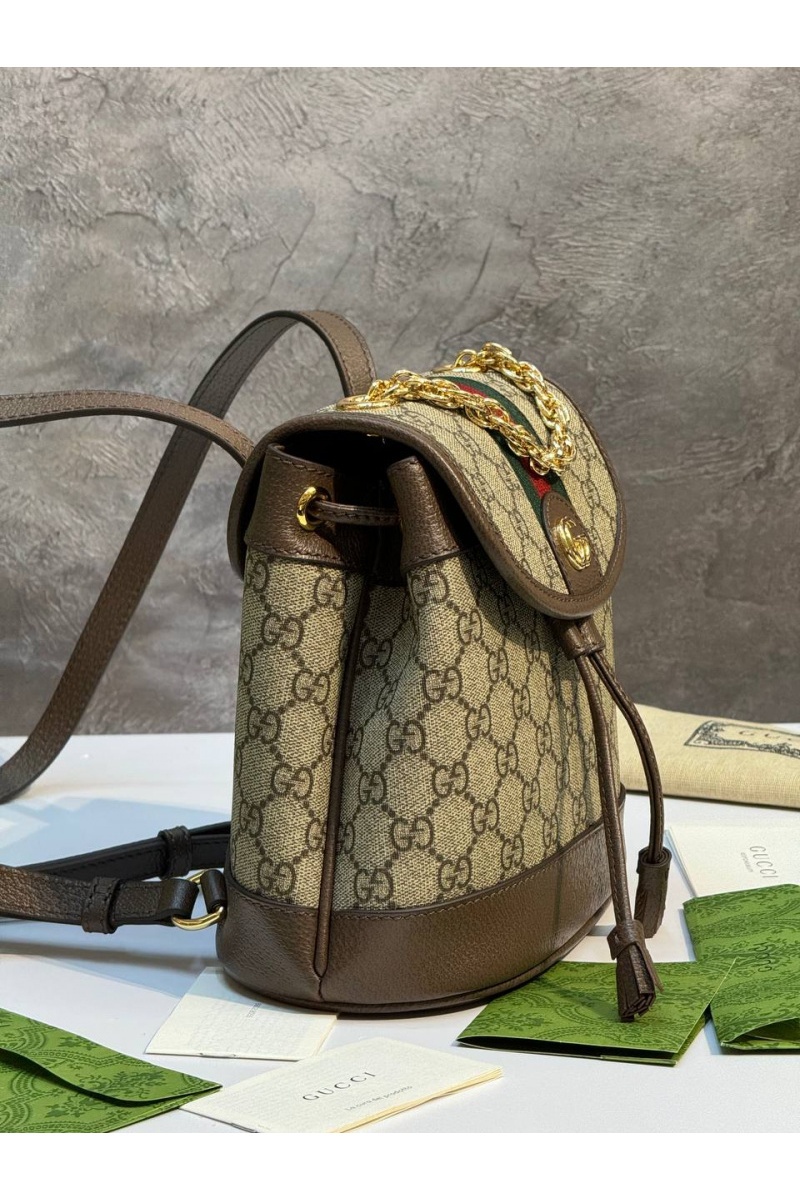 Gucci Рюкзак Ophidia Premium 20.5x20x12 см - Brown