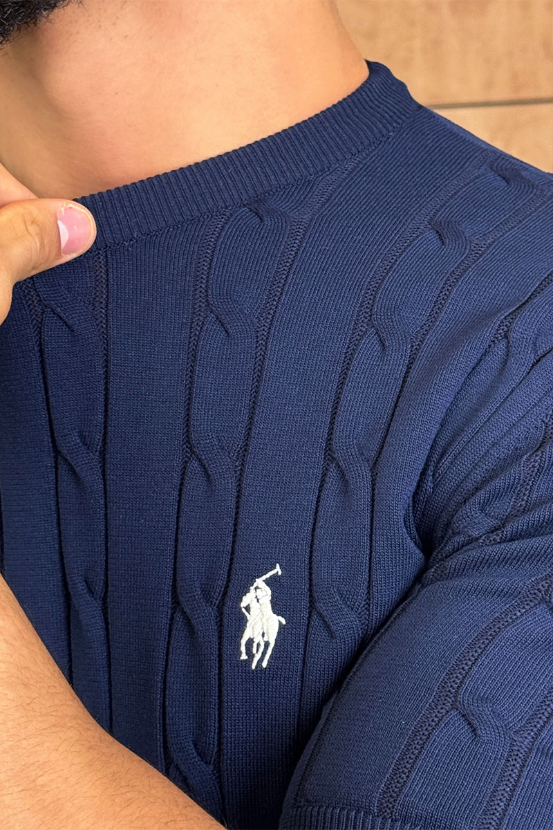 Polo Ralph Lauren Мужская тёмно-синяя футболка 