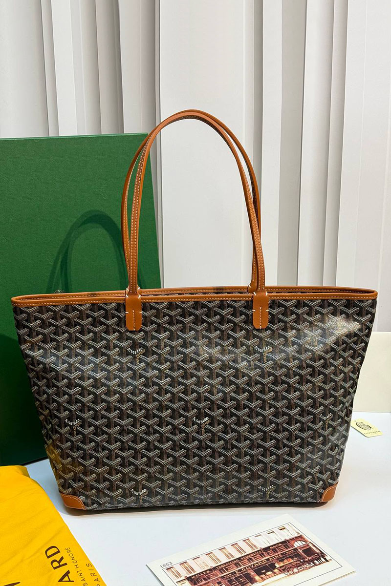 Designer Clothing Кожаная сумка Goyard Artois premium 31x24x15 см