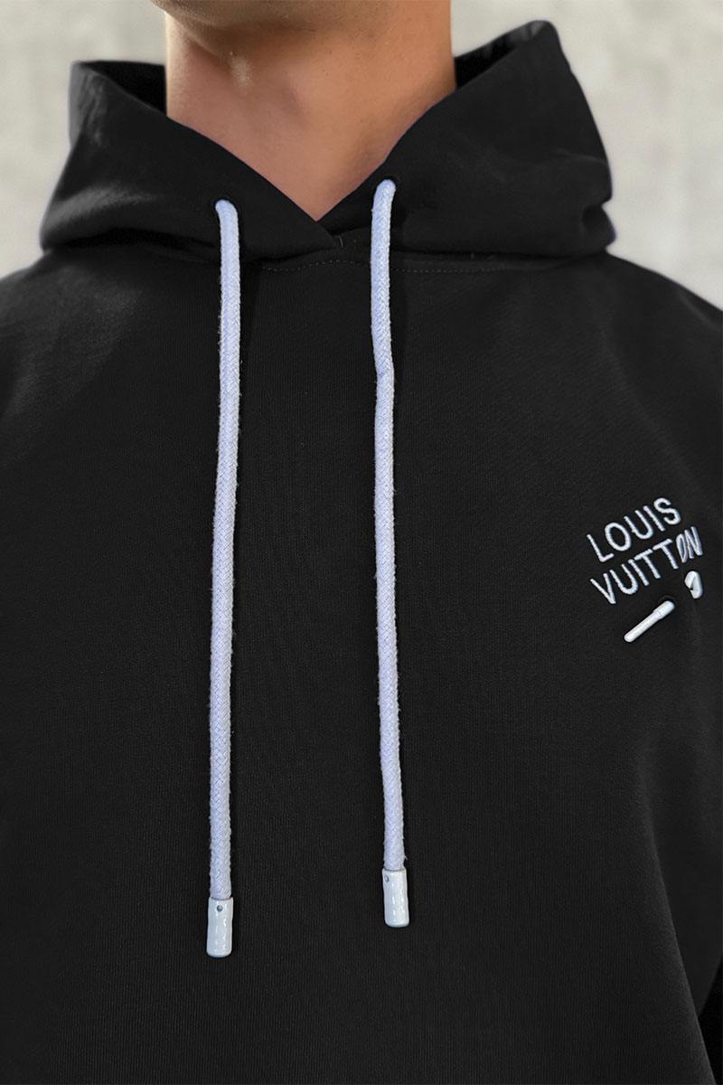 Lоuis Vuittоn Мужское худи чёрного цвета 