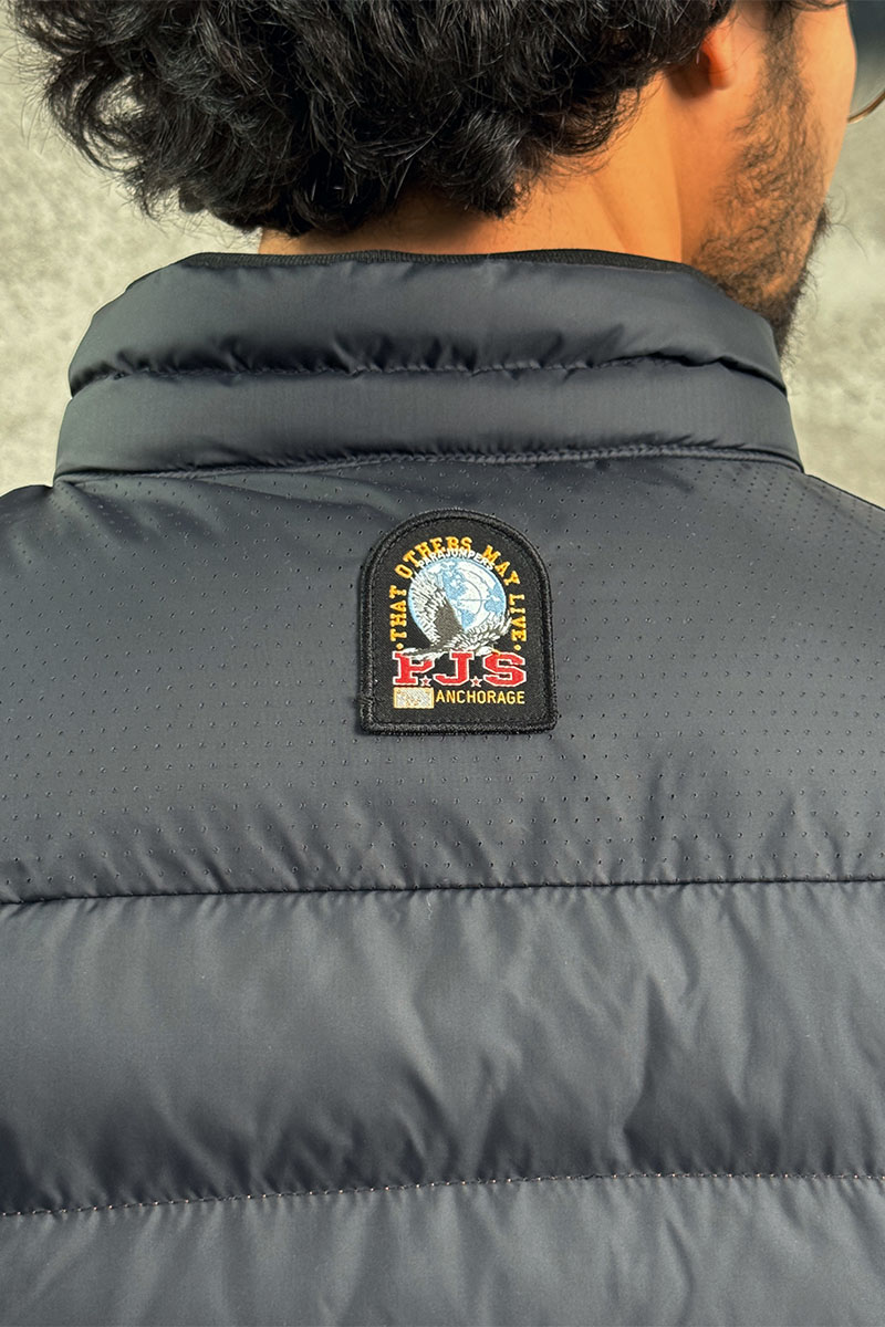Designer Clothing Мужской тёмно-синий жилет Parajumpers
