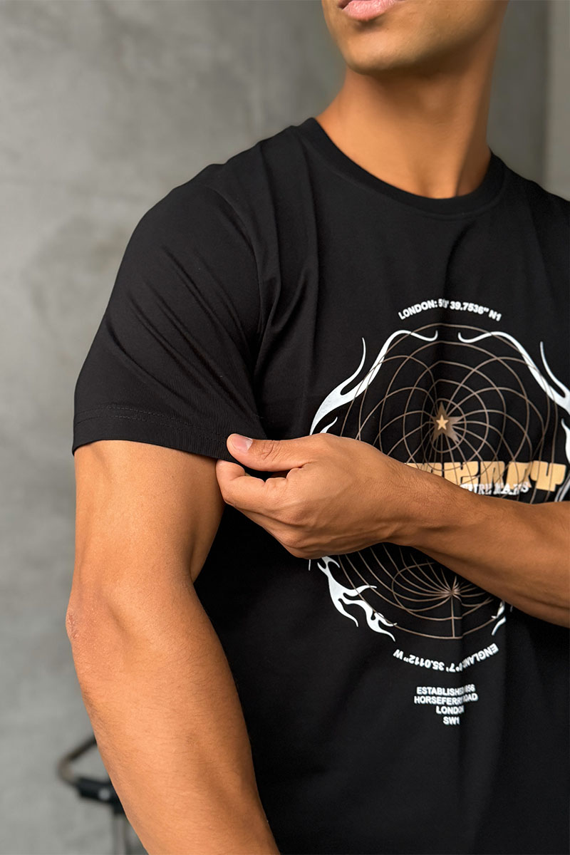 Burberry Мужская чёрная футболка London