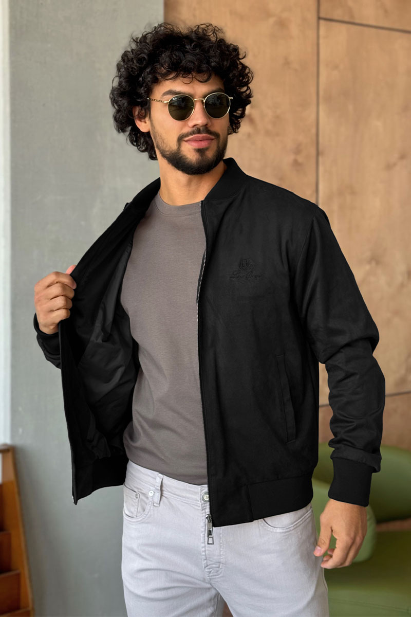 Loro Piana Мужской чёрный бомбер