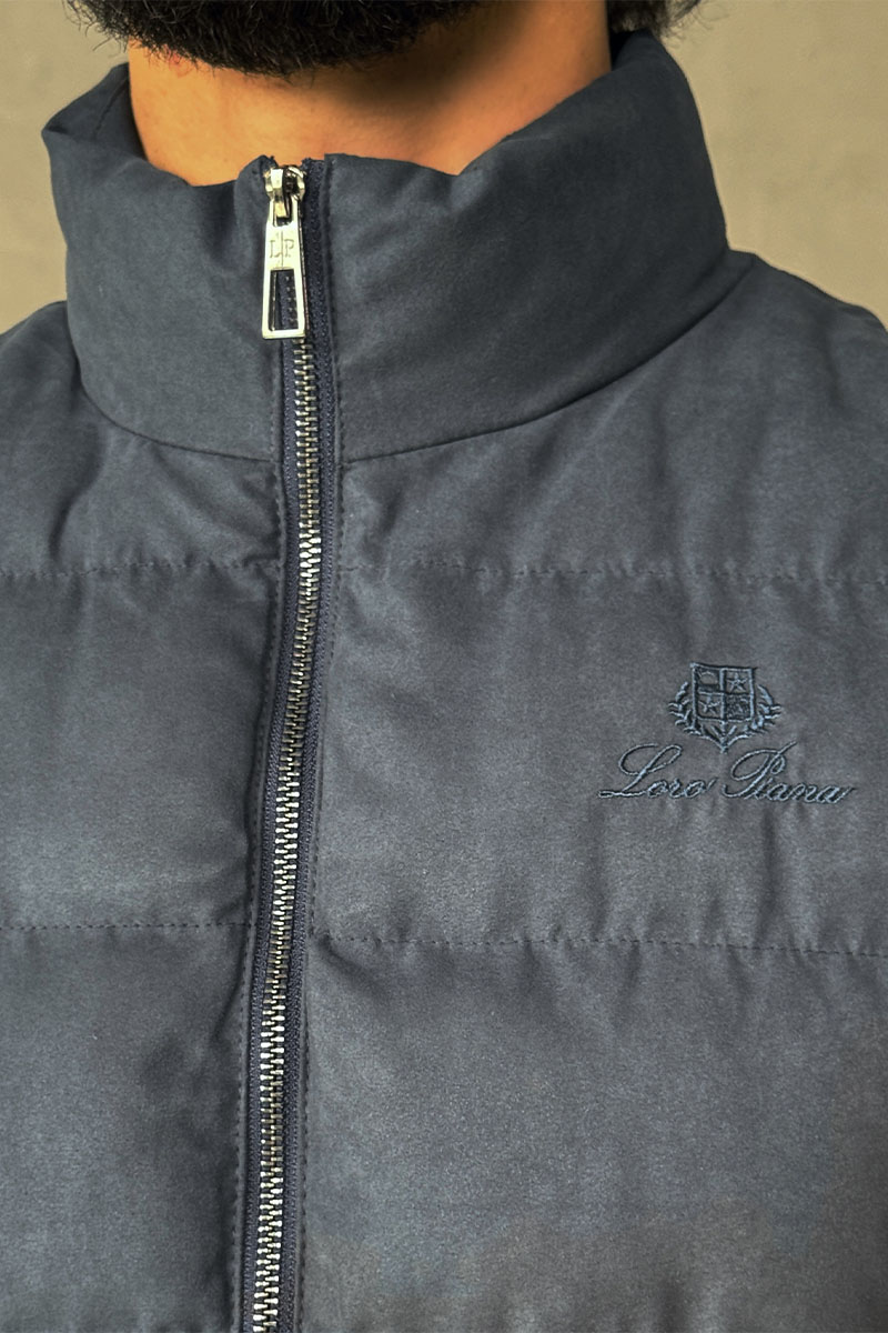 Loro Piana Мужской синий жилет 