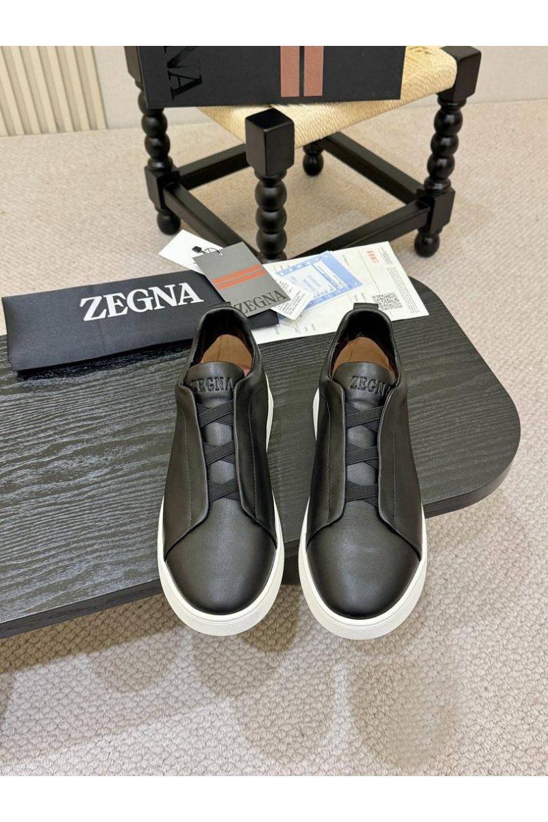 Zegna Мужские кроссовки Triple Stitch - Black