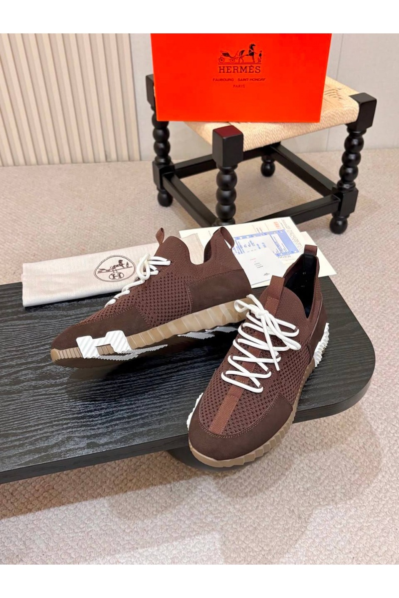 Hermes Текстильные кроссовки lift slip-on
