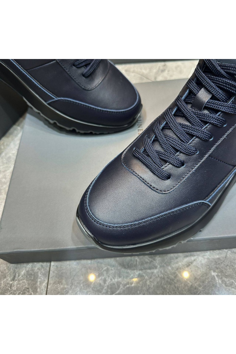 Brunеllо Сuсinеlli Кожаные кроссовки с мехом high-top - Navy