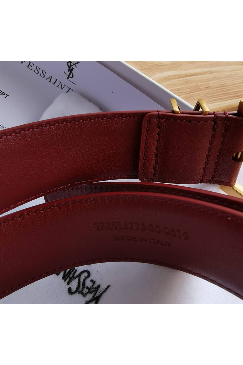 Yves Saint Laurent Кожаный ремень 5 расцветок (ширина 3 см, длина 80 / 85 см)