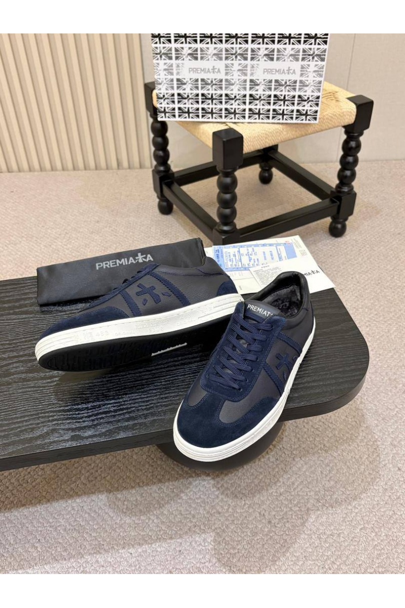 Premiata Комбинированные кроссовки с мехом Bonnie