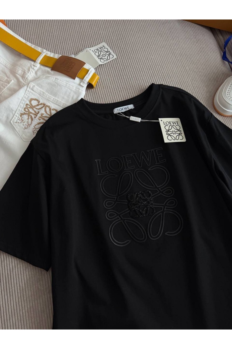 Loewe Женская чёрная футболка premium