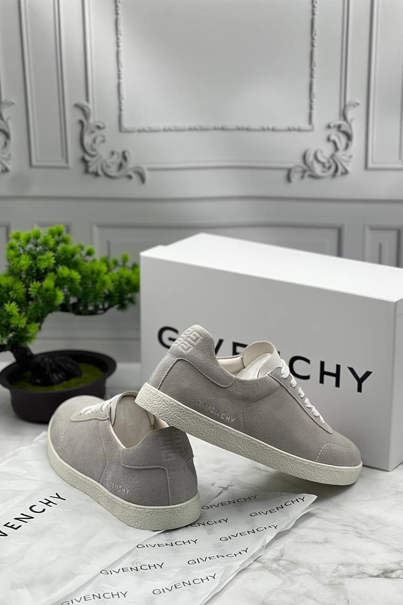 Givenchy Мужские замшевые кроссовки Town - Grey