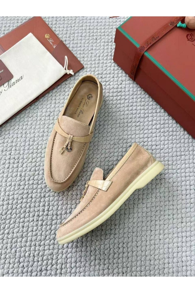 Loro Piana Женские лоферы Summer Charms Walk premium - Light Beige