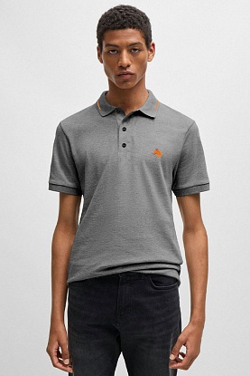 Мужское поло Premium - Grey