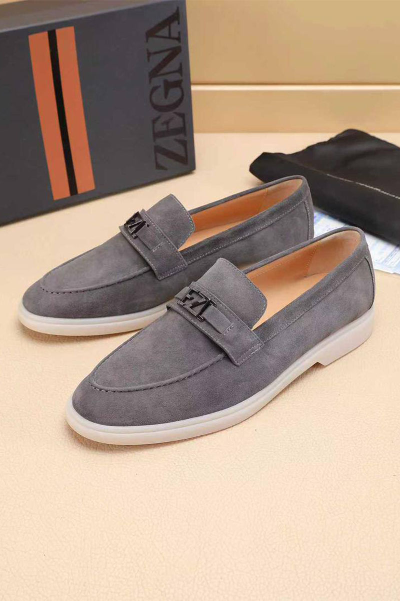 Zegna Мужские замшевые лоферы 