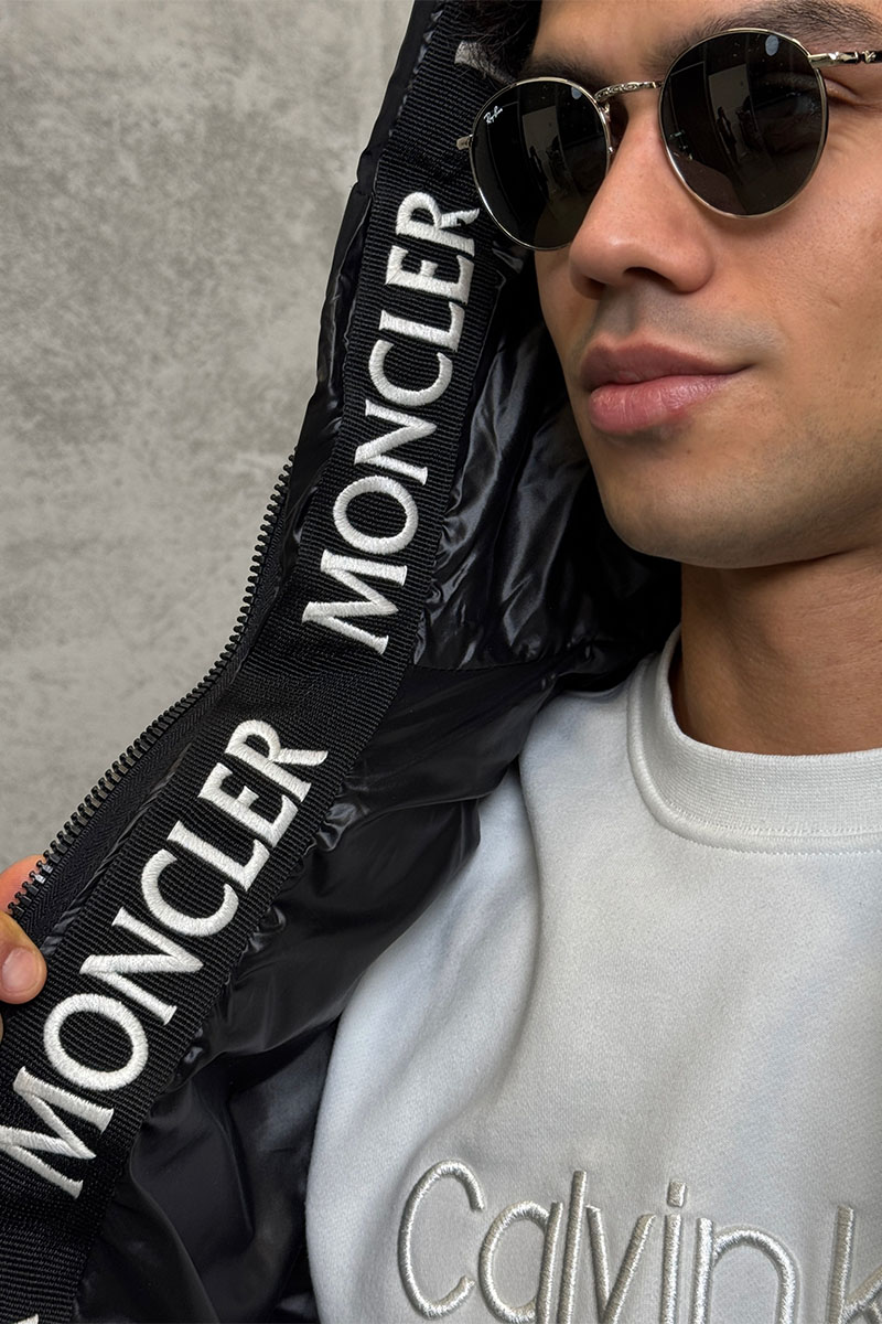 Moncler Мужская утеплённая парка Templon чёрного цвета