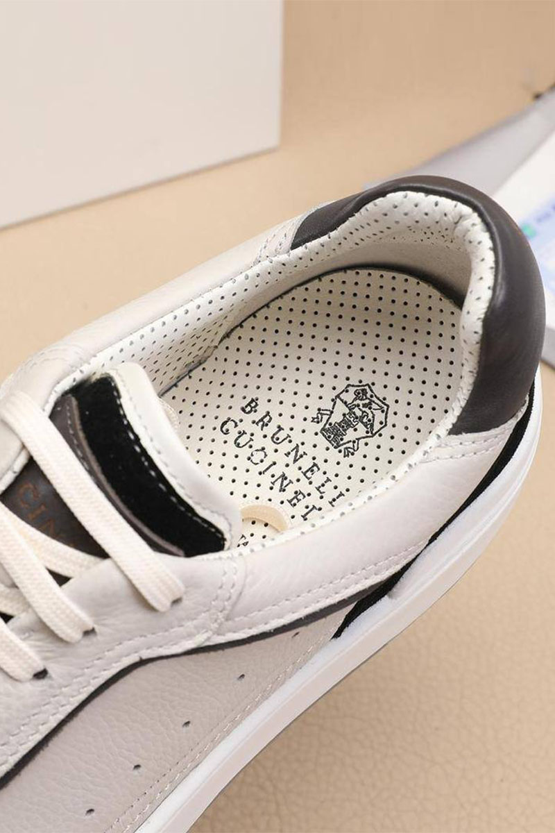 Brunеllо Сuсinеlli Комбинированные кроссовки Solomeo logo - Black / White