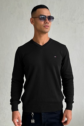 Мужской джемпер logo-embroidered - Black 