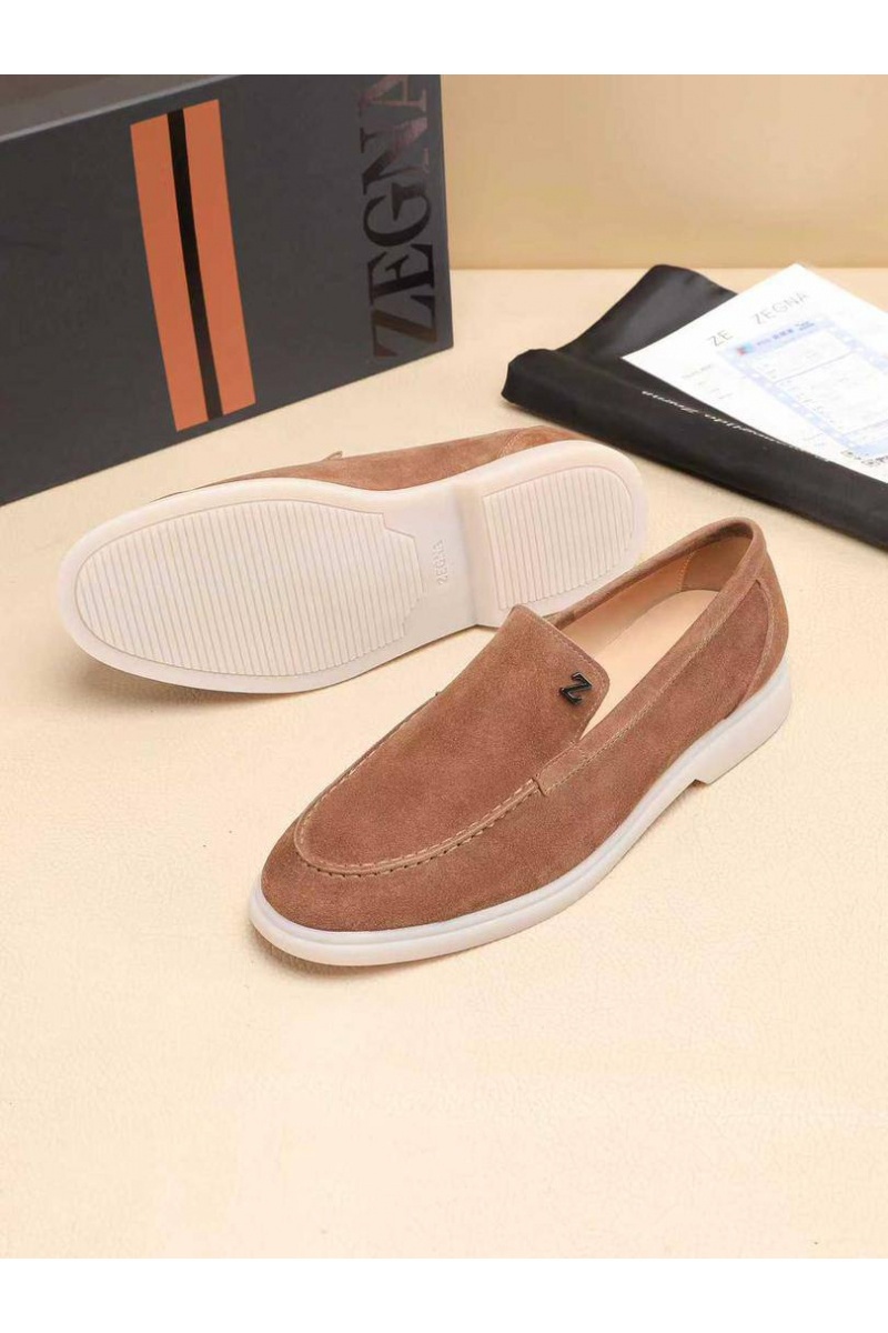 Zegna Мужские замшевые лоферы 